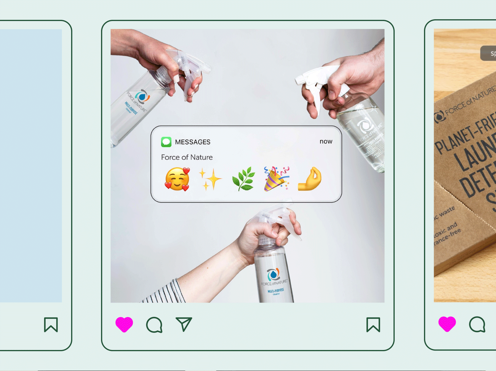 Force of Nature social media feed.